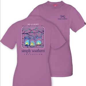 Simply Southern “Be A Light” Purple Tee